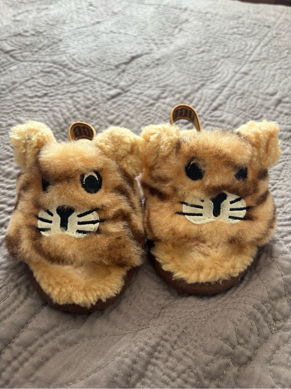 UGG Kids Plush Animal Slippers